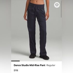 Lululemon Dance Studio Mid-rise Pant - Navy